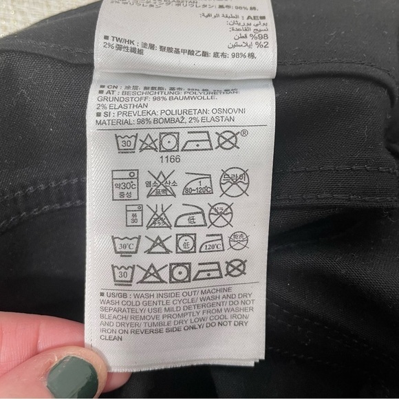 Banana Republic Luxe Sateen Coated Black Skinny Jeans Size 25 - Picture 13 of 15